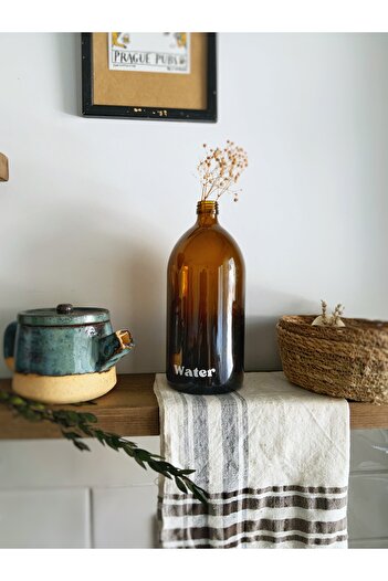 Atölye Merdiven Διακοσμητικό Μπουκάλι Amber Vase 1000 ml Διακόσμηση Μπάνιου Κουζίνας