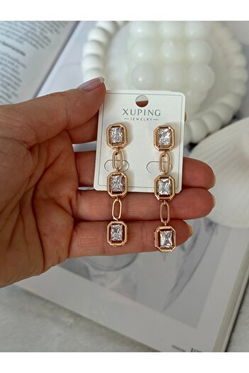HERCY Xuping Model Zircon Stone Imported Dangle Earrings