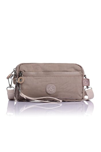 Getcho Moby Light Mink Multi-Eye Waterproof Women's Crossbody Bag Lightweight Fabric, Zippered, Casual Color Model