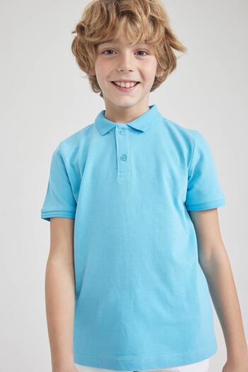 DeFacto Boy's Pique Short Sleeve Polo T-Shirt K1689a623sm