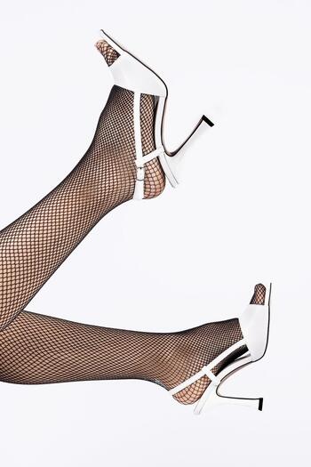 Getcho Hughes Women's White Heeled Shoes