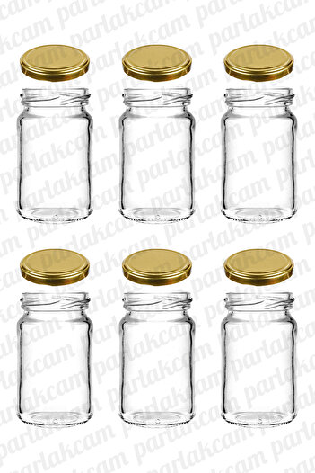 parlakcam Detox Bottle 100ml Gift Glass Shot Bottle with Metal Lid 100cc Candle Jar Ornamental Glass Bottle 6 Pieces