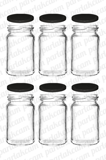 parlakcam Detox Bottle 100ml Gift Glass Shot Bottle with Metal Lid 100cc Candle Jar Ornamental Glass Bottle 6 Pieces