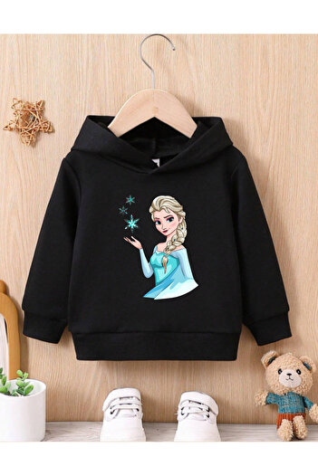 AEMİ Παιδική Frozen Elsa Φούτερ με κουκούλα με κουκούλα
