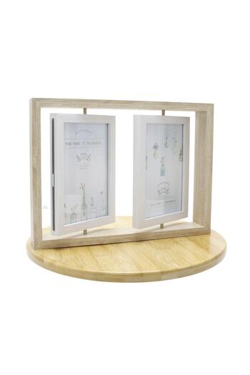 T.Concept Decorative 4-Piece Wooden Rotating Photo Frame