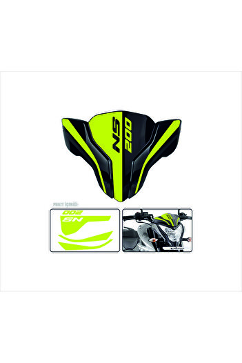 SEÇ Pulsar Ns200 Front Head Sticker Moto Sticker