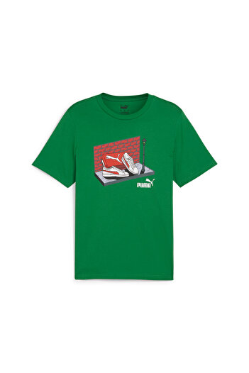 Puma Ανδρικό T-Shirt Graphics68017586-Πράσινο
