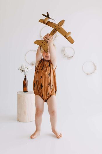 BABYBEK Noah Muslin Jumpsuit