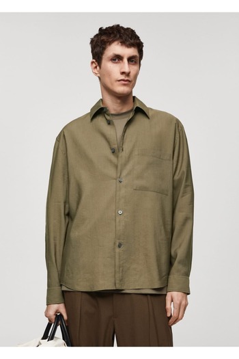 MANGO Man Regular Cut Pocket Shirt