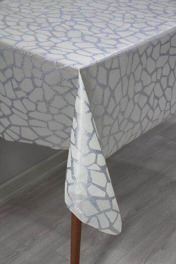 DDHOME Non-Slip PVC Wipeable Oilcloth Tablecloth 004-Grey Stone
