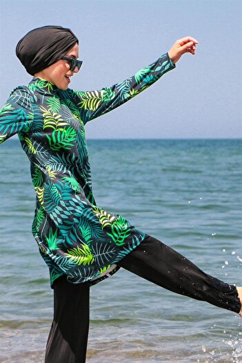 Marina Full Covered Hijab Swimsuit 1968-green