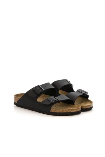 Birkenstock Μαύρες παντόφλες Unisex με διπλή πόρπη - 051793 V3