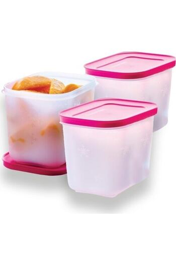 Tupperware Alaska Refrigerator Storage Container Vertical 3 X 1.1 Lt
