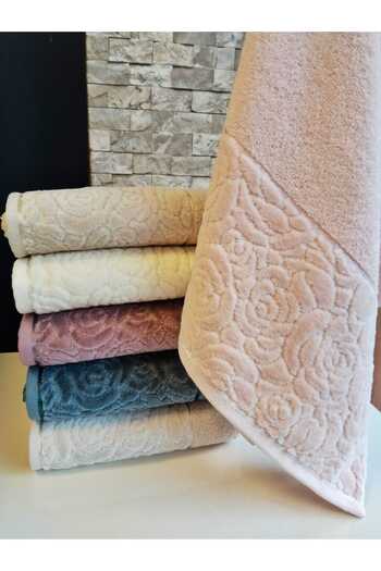 Nurpak Sevgi Hand Towel Set 6 Pieces 50x90 cm Cotton