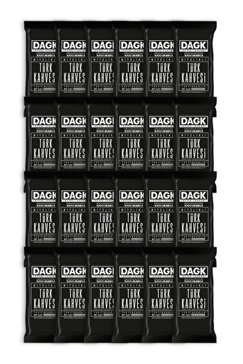 Dagk Turkish Coffee Qualified Single Cup 6 g x 24 Pieces
