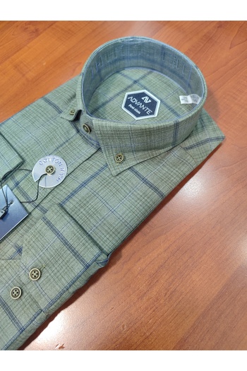 ADVANTE LONG SLEEVE POCKET COLLAR BUTTONED CLASSIC MEN'S SHIRT