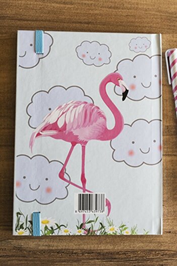 Lexi Bella Flamingo Patterned Unlined Dotted Notebook