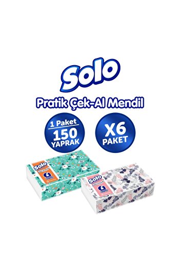 Solo Check-and-Take Wipes Pack of 6