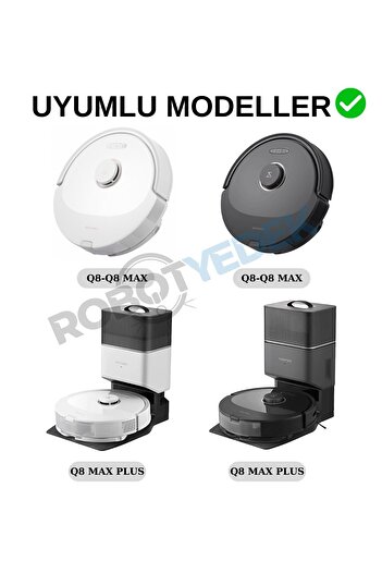 robotyedek Q8 Max και Q8 Max Plus - 10 συμβατές σφουγγαρίστρες από ίνες με μαντηλάκια