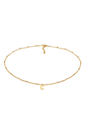 ELLI Náhrdelník pro ženy - Choker Top Crescent, Astro 925 Silver