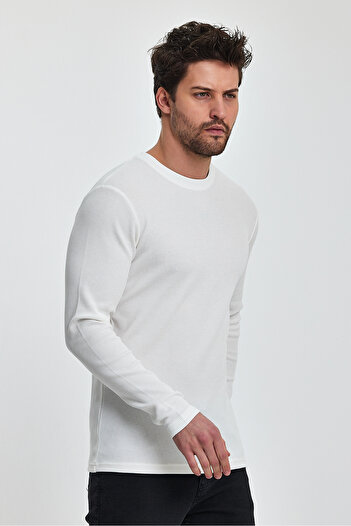 Rodi Erkek Bisiklet Yaka Uzun Kol Sweat T-shirt RD24YE005073