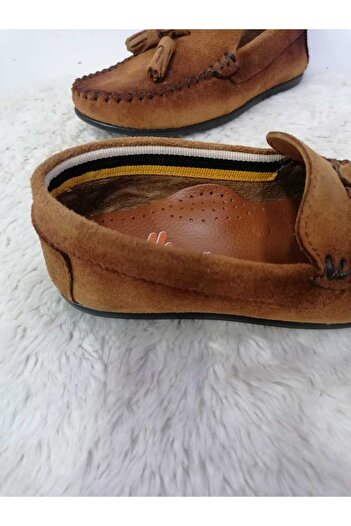 Özgür Kids Hakiki deri ortopedik erkek çocuk corcik ayakkabı.