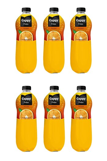Cappy Pulpy Portakallı İçecek 1 Lt X 6 Adet