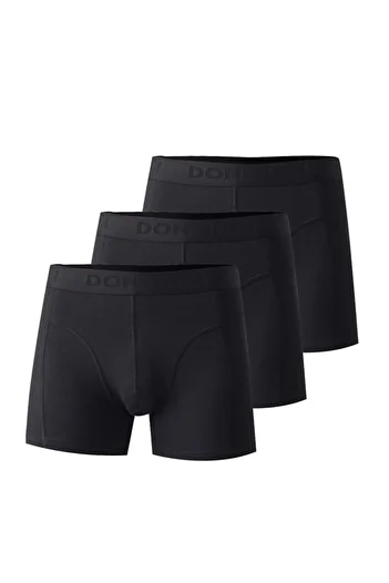 josejuan 3-Piece Men's Boxers Cotton Lycra Waist Written Rubber 1003