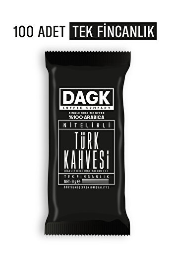 Dagk Turkish Coffee Qualified Single Cup 6 G X 100 Pieces
