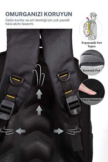 AVCA Original Bellows Orthopedic Comfort Multi-Eye Travel Travel Hiking Mountaineer Camping Sports Backpack