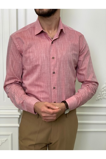 LONATOLİA Slim Fit Italian Cut Men's Shirt