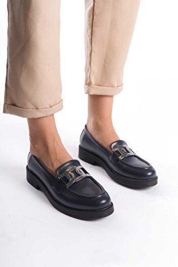 İDOL SHOES ЖІНОЧІ ВЕГАНСЬКІ ШКІРЯНІ ТУФЛІ-МОКАСИНИ З ПРЯЖКОЮ