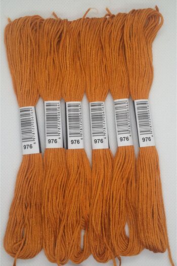 ALMİŞ 6 Pieces Single Color Etamine Cross Stitch Bracelet Brazilian Embroidery Thread 7-3341