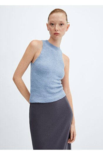 MANGO Woman Round Neck Knitwear Blouse