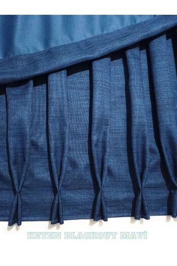 MebelPort 100% Blackout Linen Background Curtain 1x2.5 Hard Pleated