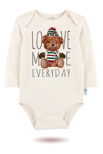 MAHFEL 2-Piece 100% Cotton Organic Printed Snap Fastener Baby Bodysuit