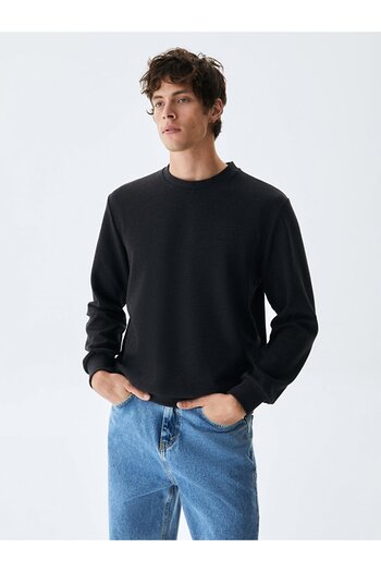 Ltb Crew Neck Anthracite Sweatshirt