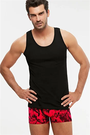 Kom Thick Strapped Koton Men's Scott 2-Piece Undershirt