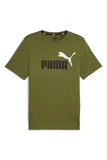 Puma Herren T-Shirt - ESS+ Essentials 2 Col Logo Tee, Rundhals, Kurzarm, uni
