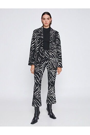 Koton Bunda Blazer se vzorem Zebra