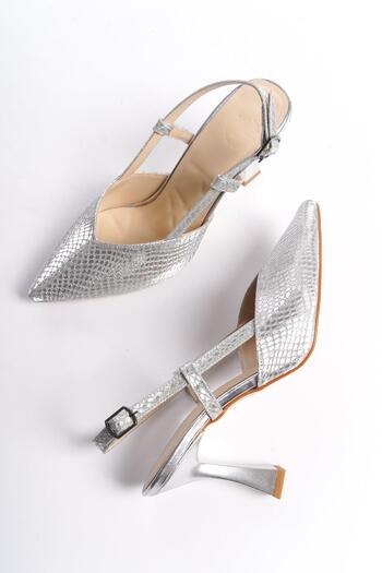 Modabuymus ParPar Glitter Silver High Heeled Evening Dress Shoes