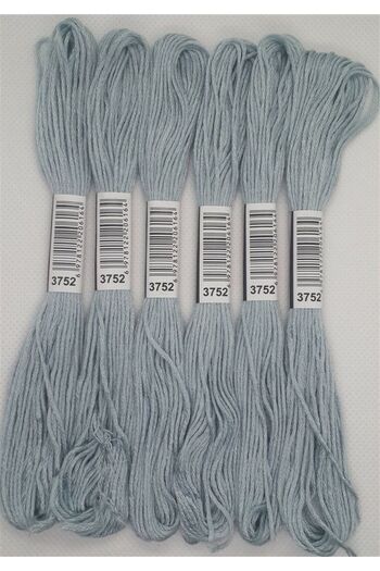 ALMİŞ 6 Pieces Single Color Etamine Cross Stitch Bracelet Brazilian Embroidery Thread 8-3713