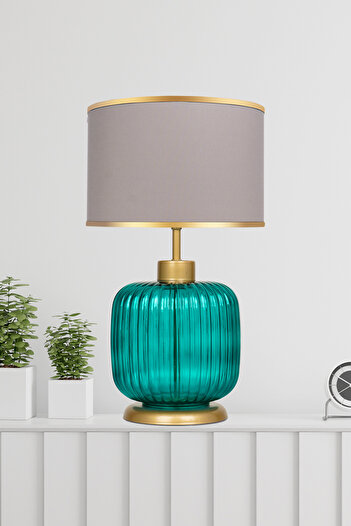 MINIMAL ETICARET VE BILGI TEKNOLOJILERI Intense Transparent Bondi Green Glass Lampshade