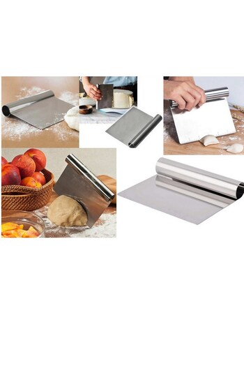 Neler Geldi Neler Stainless Luxury Steel Dough Cutting Apparatus Steel Cutter Scraper Cake Shaping Spatula