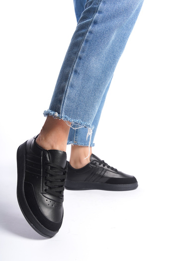 Moda Değirmeni Black-Black Women's Sneakers BG1147-101-0006