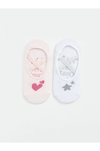 LC Waikiki Lcw Kids Patterned Girl's Ballerina Socks 2-Piece (S4)
