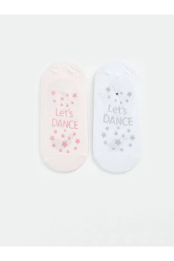 LC Waikiki Lcw Kids Patterned Girl's Ballerina Socks 2-Piece (S4)