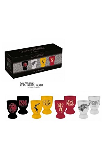 Atlantis GAME OF THRONES - Cups Set of 4 - Bütün Haneler