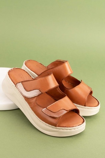 Gondol Genuine Leather Anatomical Soft Sole Slippers irm.34