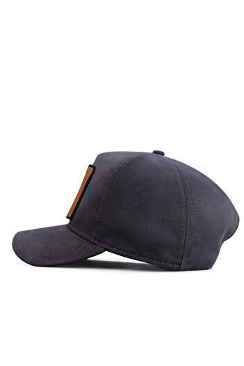 BlackBörk V1 Baseball Rock - 1cs Kod Logolu Unisex Antrasit Şapka (CAP)